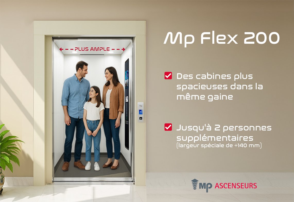 mpascenseurs's tweet photo. 🚀 Le MP Flex 200 est l’ascenseur qui vous offre des cabines plus spacieuses grâce à son nouveau système de traction à câble gainé et à une mécanique ultra-compacte.

👉 Découvrez comment optimiser l’espace dans vos projets : https://t.co/MU76BoyxHb

#movingpeople #ascenseurs https://t.co/sD0EhDvuyy