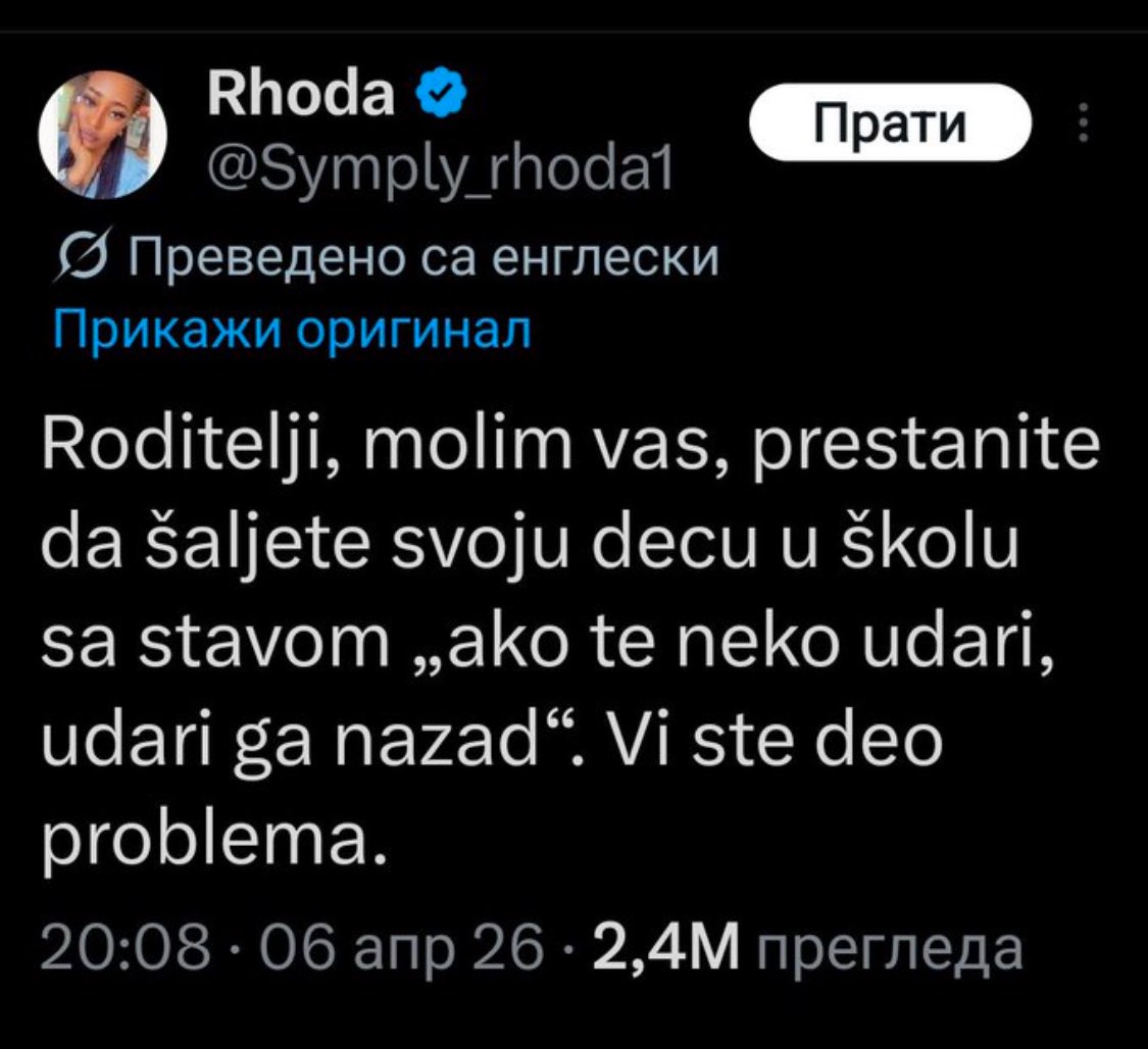 Ma jok bre, učite decu da trpe batine i maltretiranja, to će im pomoći kasnije u životu