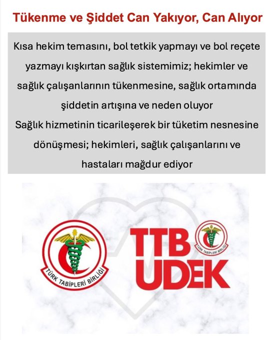 Sağlık Çalışanlarının Sağlığı Çalışma Grubu tweet media