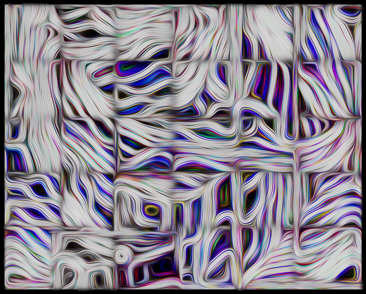 Frankelelyn's tweet image. 😍😇💟🌊🤍💜💙💗💞 #digital #art #wave #geometry #nature #inspiration