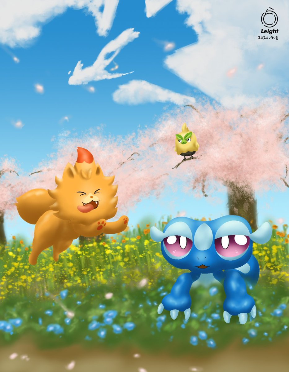 kemo_leight's tweet photo. Spring is coming here!

#ポケモン風波 #絵描きさんと繋がりたい https://t.co/3TdDHcVAWS