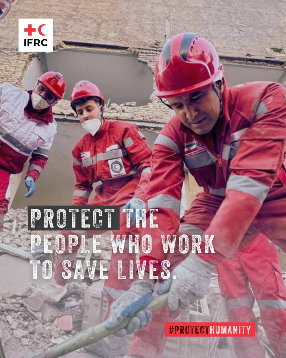 Humanitarians are a lifeline in crisis. 

Without them, reaching people most in need becomes impossible. Their protection must be ensured so they can carry out their work safely and return home to their families. #ProtectHumanity