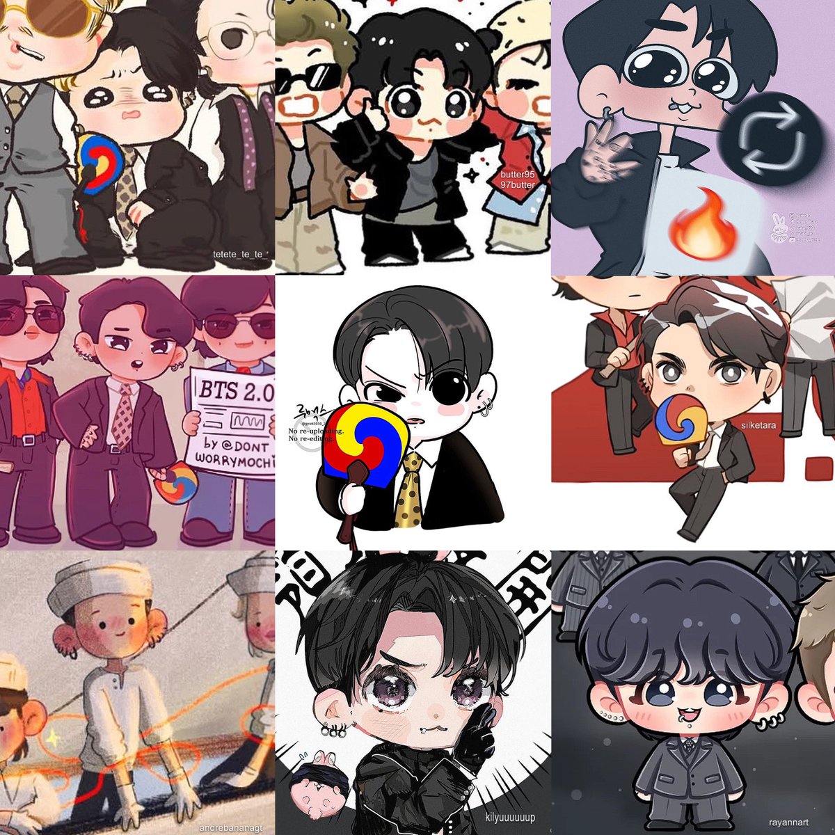some adorable versions of himself jungkook just reposted ♥︎