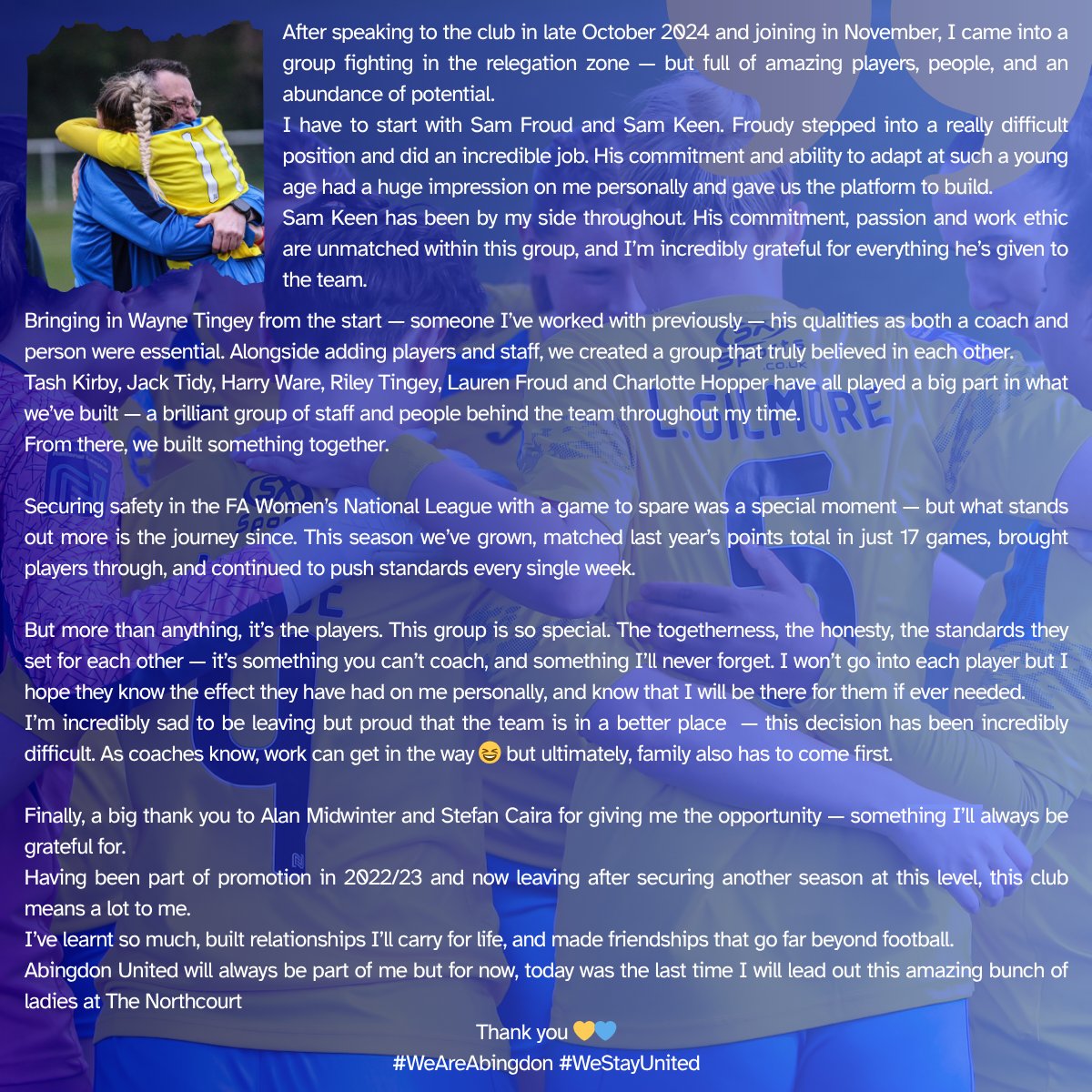 Abingdon United WFC tweet media