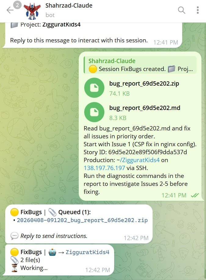 saeedsm's tweet photo. I just open-sourced a tool I've been using daily:

Claude Code Telegram Bot — run Claude Code CLI from your phone via Telegram.

Multi-session, voice commands in Farsi/English, file attachments, deploy controls, fallback chains.

⭐️Problem it solves:

SSH sessions drop. VPN timeouts kill your AI workflow mid-task. Especially painful in regions with unstable connectivity to AI services.

⭐️Solution:

Put Claude Code on a VPS → control it through Telegram.

You (anywhere) → Telegram → VPS → Claude Code → Results back

Fire a task, close your phone, come back to a full report.

No babysitting SSH sessions. No re-running commands after disconnect.

This is async DevOps — send your task, go about your day, get results as Telegram messages with shareable report links.

⭐️Features:
- Up to 3 concurrent sessions
- Voice → Gemini transcribes → structured prompt
- Smart fallback: Claude → Gemini → GPT-4o → OpenRouter
- One-tap deploy with branch selection
- Token usage tracking
- Session auto-cleanup

Built with Python, single-file bot (~1700 lines). MIT license.

If you're a developer who works with AI coding tools remotely — especially from a VPS — give it a try.

Build with claude code

⭐️ https://t.co/CTkVTnIwmd

#ClaudeCode #DevOps #OpenSource #TelegramBot #AI
