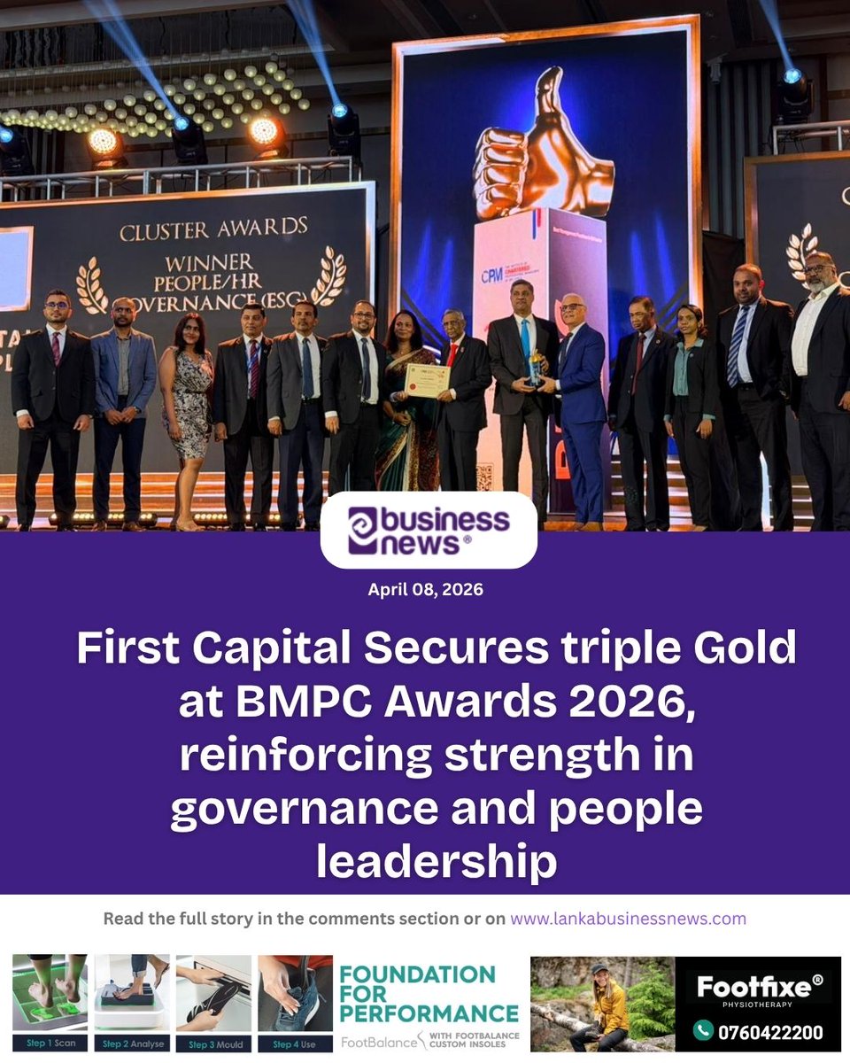 lbnbusinessnews's tweet image. First Capital Secures triple Gold at BMPC Awards 2026, reinforcing strength in governance and people leadership
#FirstCapital #BMPCAwards2026 #governance #leadership