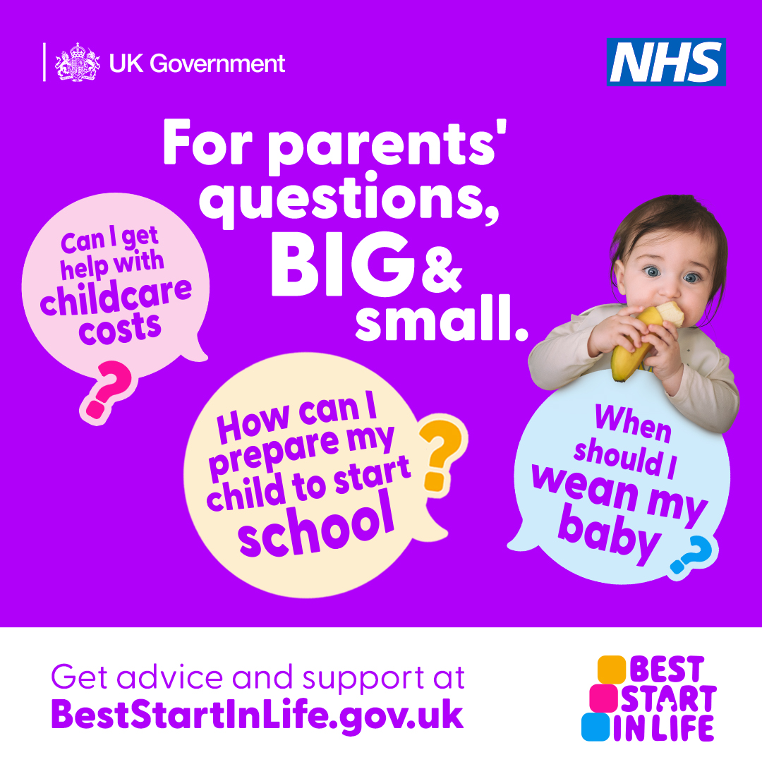 NHSHealthyStart's tweet photo. Being a parent is full of joyful firsts but some stages can feel daunting. 
Best Start in Life brings together trusted advice and support, from pregnancy to childcare and beyond.

Find out more at Best Start In Life: 👶🏻https://t.co/59111HimyA https://t.co/YTreedWP1s