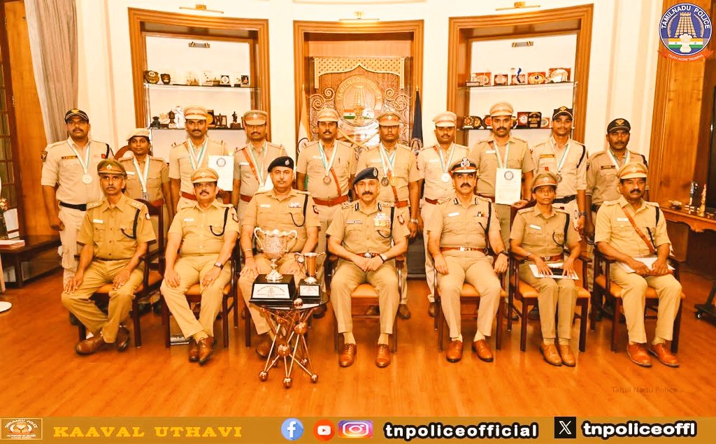 HameedKhan30958's tweet image. PRESS RELEASE—Tamil Nadu Police performance at the 69th All India Police Duty Meet 2025. O/o The Director General of Police/Head of Police Force, Chennai.

#69thAIPDM #AllIndiaPoliceDutyMeet #PoliceAchievement #TamilNaduPolice #TNPolice

play.google.com/store/apps/det…