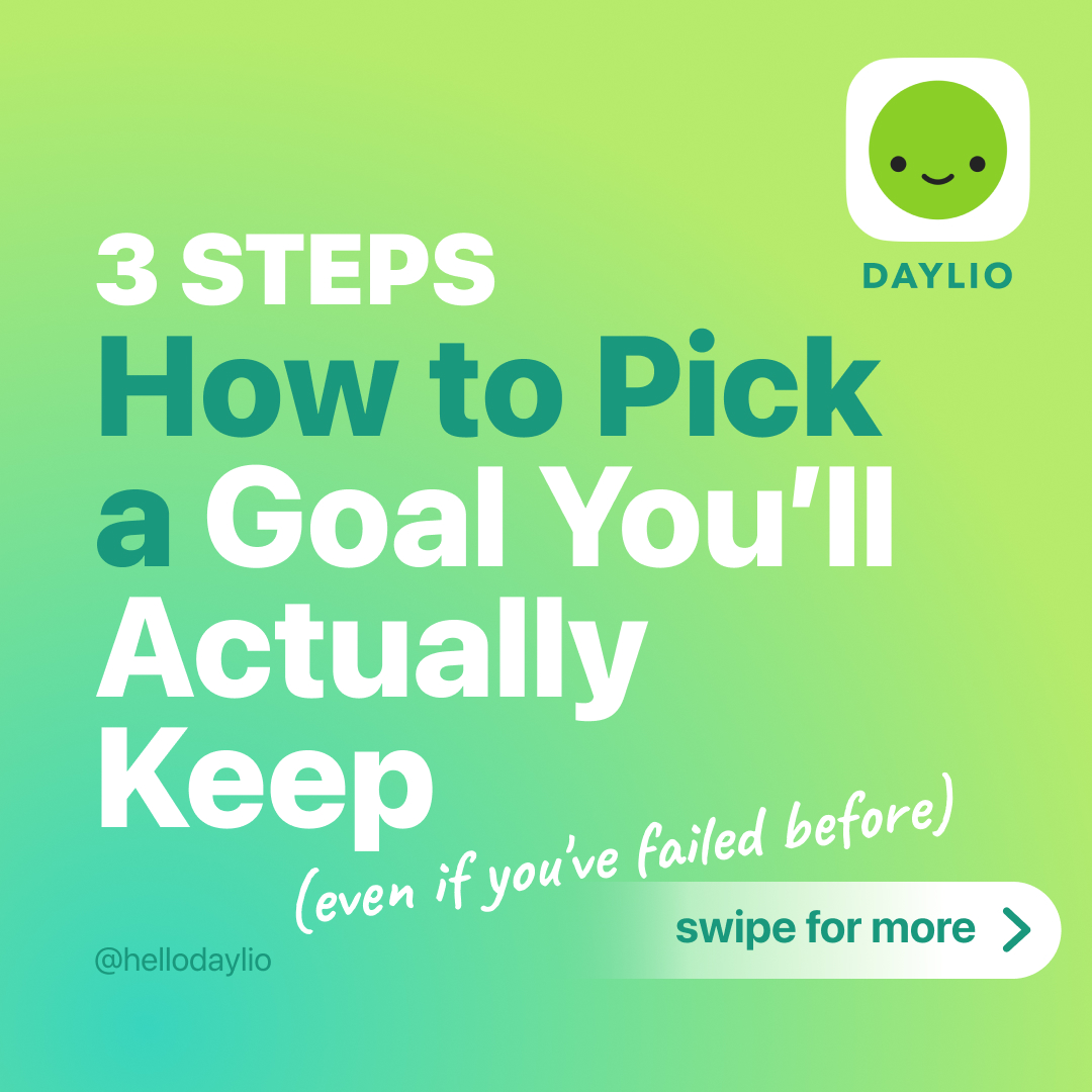 hellodaylio's tweet image. 🎯 Your goal does not need to be bigger — it needs to be easier to start. Make your goal small, simple, and possible today. #GoalSetting #HealthyHabits #SelfGrowth #DailyHabits #WellbeingJourney #MoodTracking #SelfCare #Daylio #journal