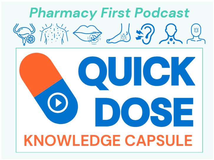 CPWYinfo's tweet photo. If you’ve missed any of our 'Quick Dose: Knowledge Capsule' Pharmacy First episodes with Dr Philip Xiu, don’t worry, we’ve got you covered! ⬇️

You can now watch the full series in one place. Each episode focuses on one Clinical Pathway condition 💡

🔗 https://t.co/D761xek1JU https://t.co/0MienBkOhl