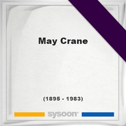 Sysoon's tweet image. May Crane (1895 - 1983), died at age 88 years: Personal #Death record and Detailed information about the #deceased person. sysoon.com/deceased/may-c… Sysoon