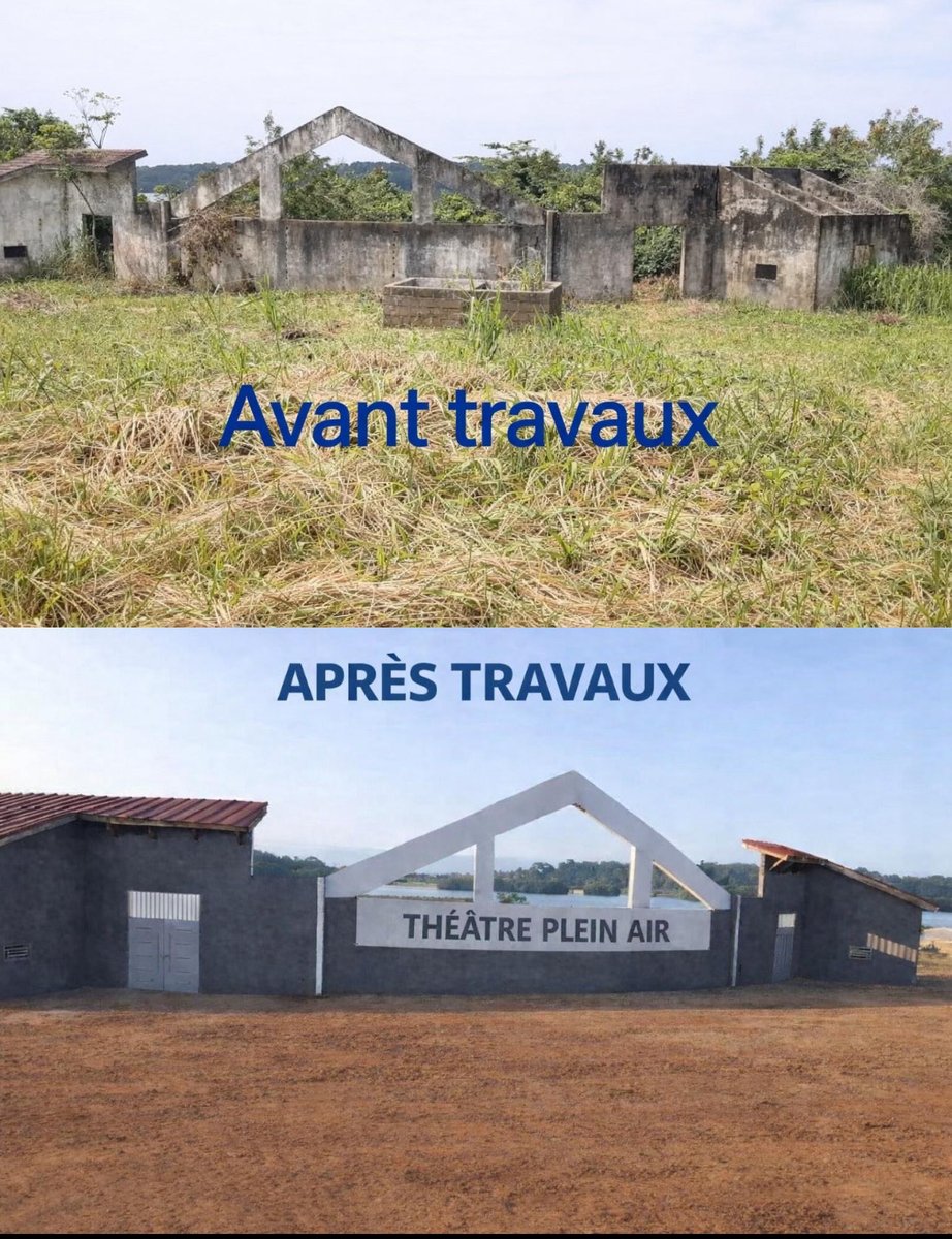 CommuneFresco's tweet photo. Achèvement des travaux d’un théâtre plein , une salle de spectacle dont les travaux étaient aux arrêts depuis 1993 . https://t.co/2osFuD7hau