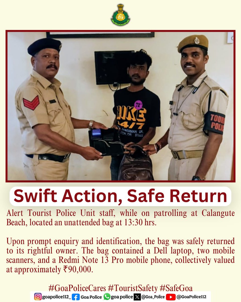 Goa Police tweet media