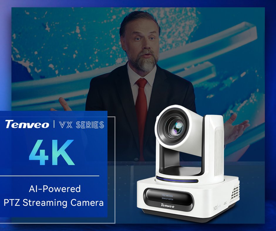 TenveoCamera's tweet photo. Tenveo's latest white PTZ camera - VX20M-4KNW ✨

Our PTZ camera is suitable for audio and video professionals and creators for live streaming. https://t.co/1Qe2m4Vn72