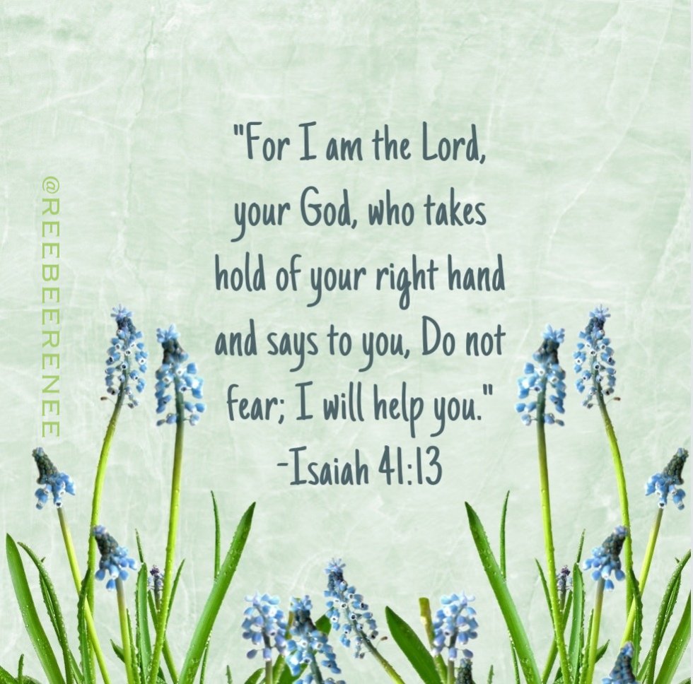 God never breaks His Promises. - This is one of my favorites. ❤️
For I am the Lord your God who takes hold of your right hand and says to you, Do not fear; I will help you.
Isaiah 41:13 NIV 
~~~~
#scripture #Bible #bibleverse #godspromises #godsword #scriptureart #pray #faith