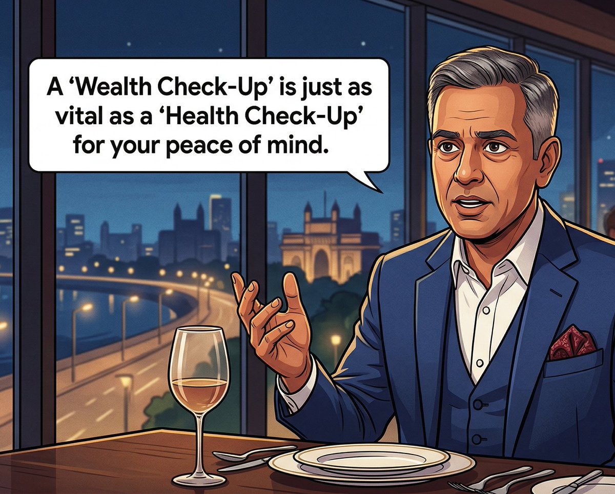 "A 'Wealth Check-Up' isn't about the numbers in your bank account; it’s about the peace in your heart."

I recently shared a meal with the CEO and CFO of a major MNC in Mumbai. What began as corporate small talk quickly became one of the most raw, human conversations I’ve had in
