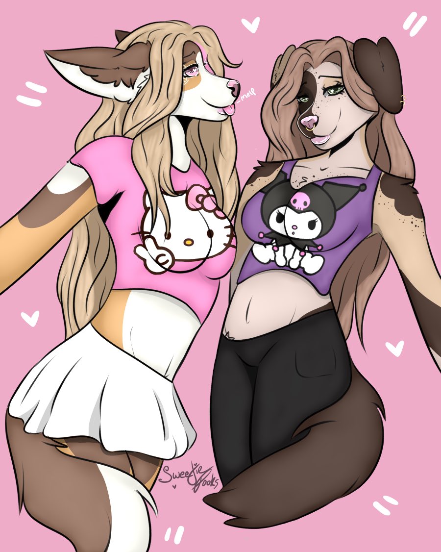 sweetiepooks's tweet photo. Finally drew my girls together! 🎀

Literally my favourite piece I’ve done so far! 😩🫶🏼

art&amp;characters belong to me! (@sweetiepooks)

#furryart #furryoc #furryartist https://t.co/OJAFwkptm6