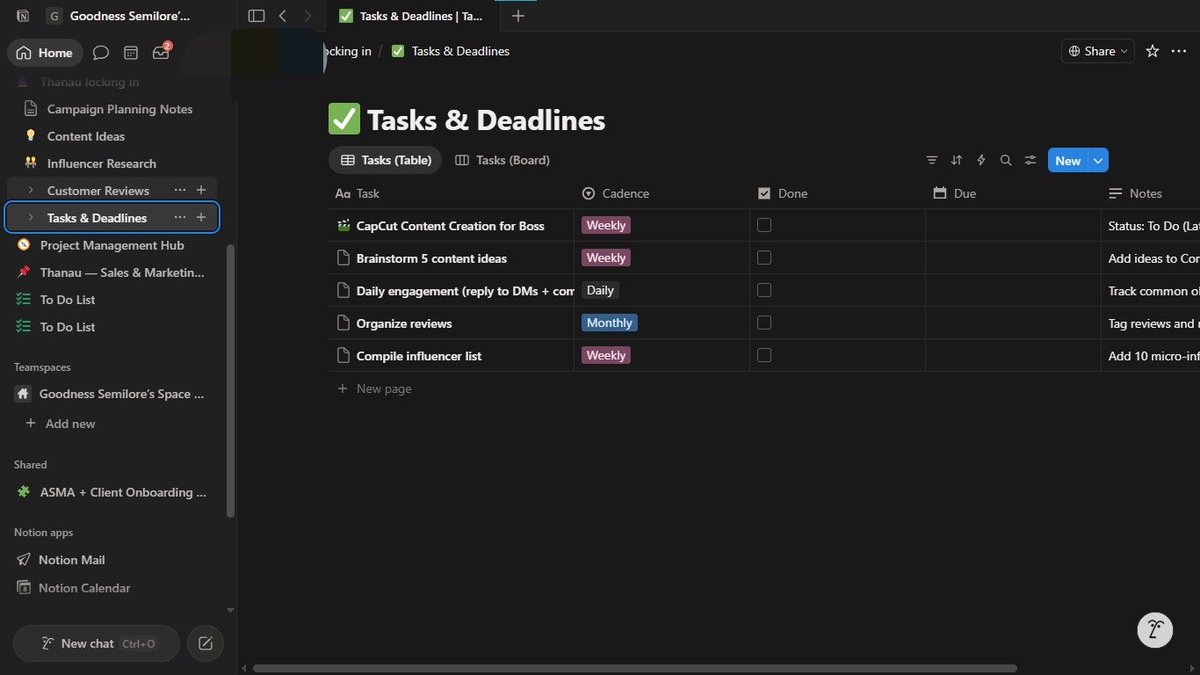 revolt4L's tweet image. No 9-5. Just Notion, Trello &amp;amp; results.
Couple weeks in. Systems built. Tasks tracked. Client happy. 🔥
This is what the grind looks like behind the scenes. 💻⚡
#VAjourney #Freelancing