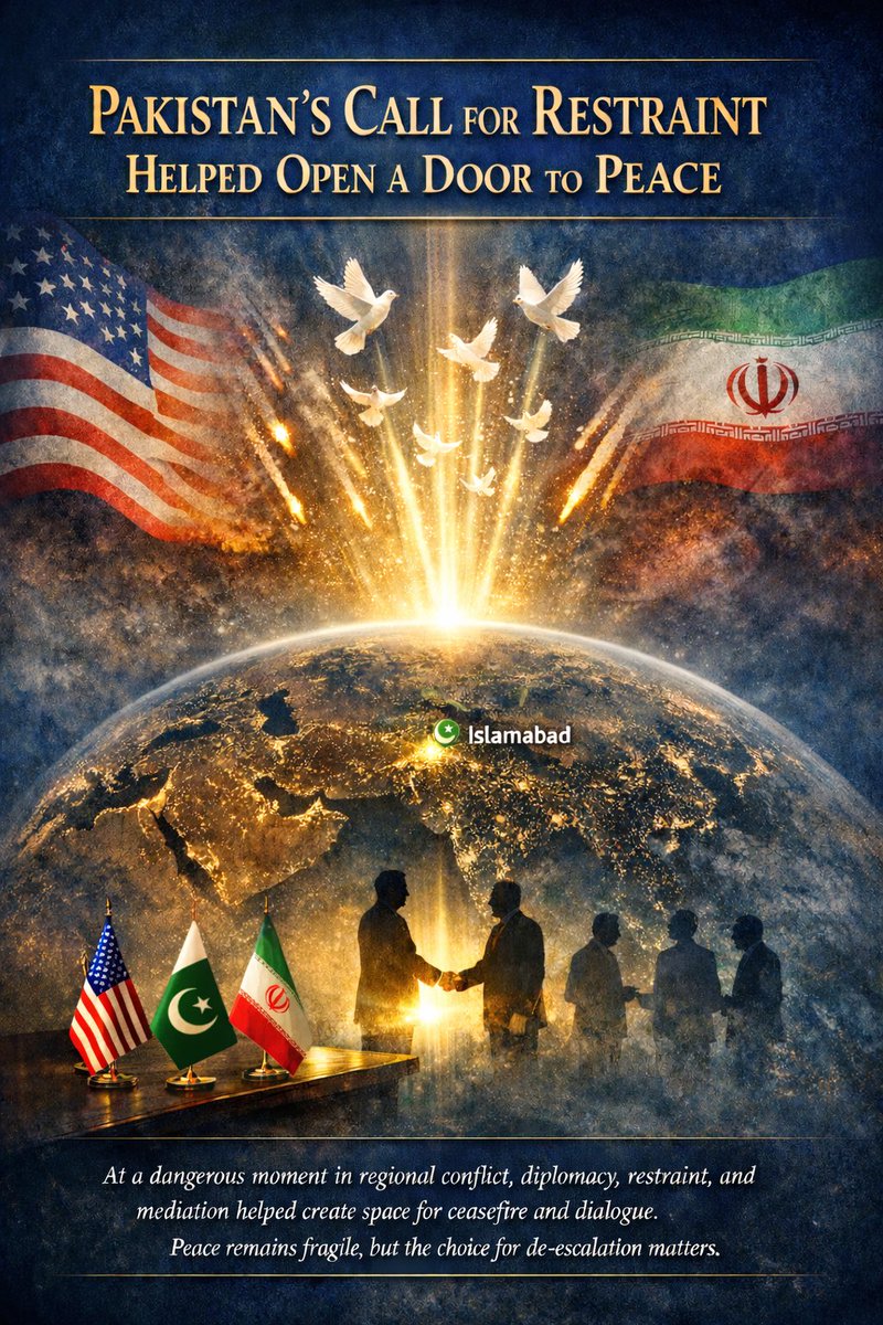 chsaifullahejaz's tweet photo. With wisdom, balance, and quiet resolve, Pakistan helped save the whole civilisation from the devastating consequences of an expanding conflict. #usa #pakistan #peace @OfficialDGISPR https://t.co/yjRsOaYFDv