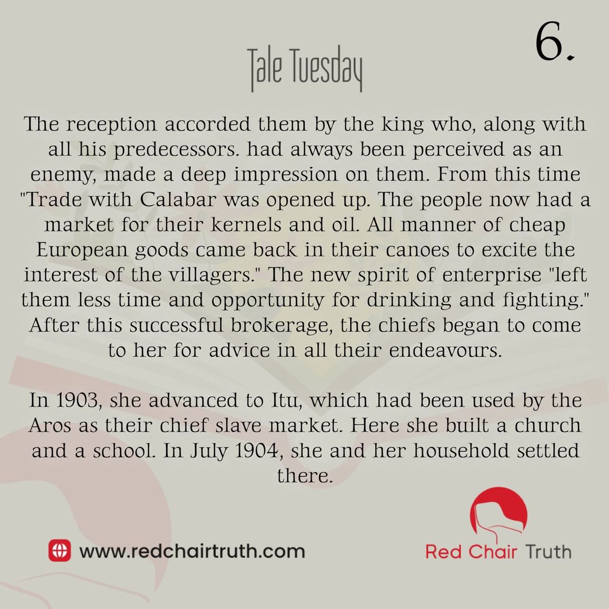 redchairtruth1's tweet image. #RedChairTruth #TaleTuesday #Faith #RCT #MarySlessor #ItaUdoh