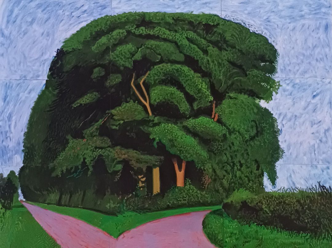 DAVID HOCKNEY, Bigger Trees nearer Warter Summer 2008.