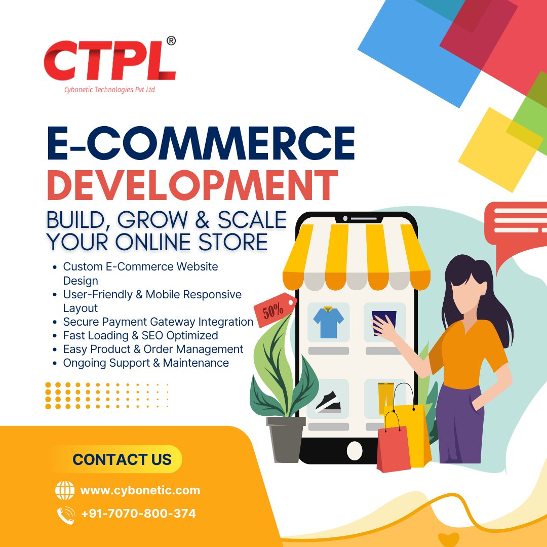 cybonetic's tweet image. Build, grow, and scale your online business with powerful E-Commerce Development solutions tailored for success. 🛒💻

☎+91-7070-800-374
🌐cybonetic.com

#EcommerceDevelopment #OnlineStore #WebDevelopment #DigitalBusiness #SellOnline #UserFriendly #SecurePayments #CTPL
