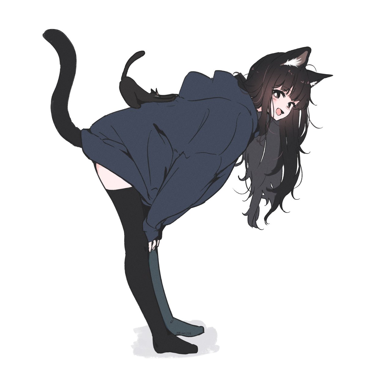 めがてる🐈‍⬛うちの黒猫、おんなのこ🐾発売中 tweet media