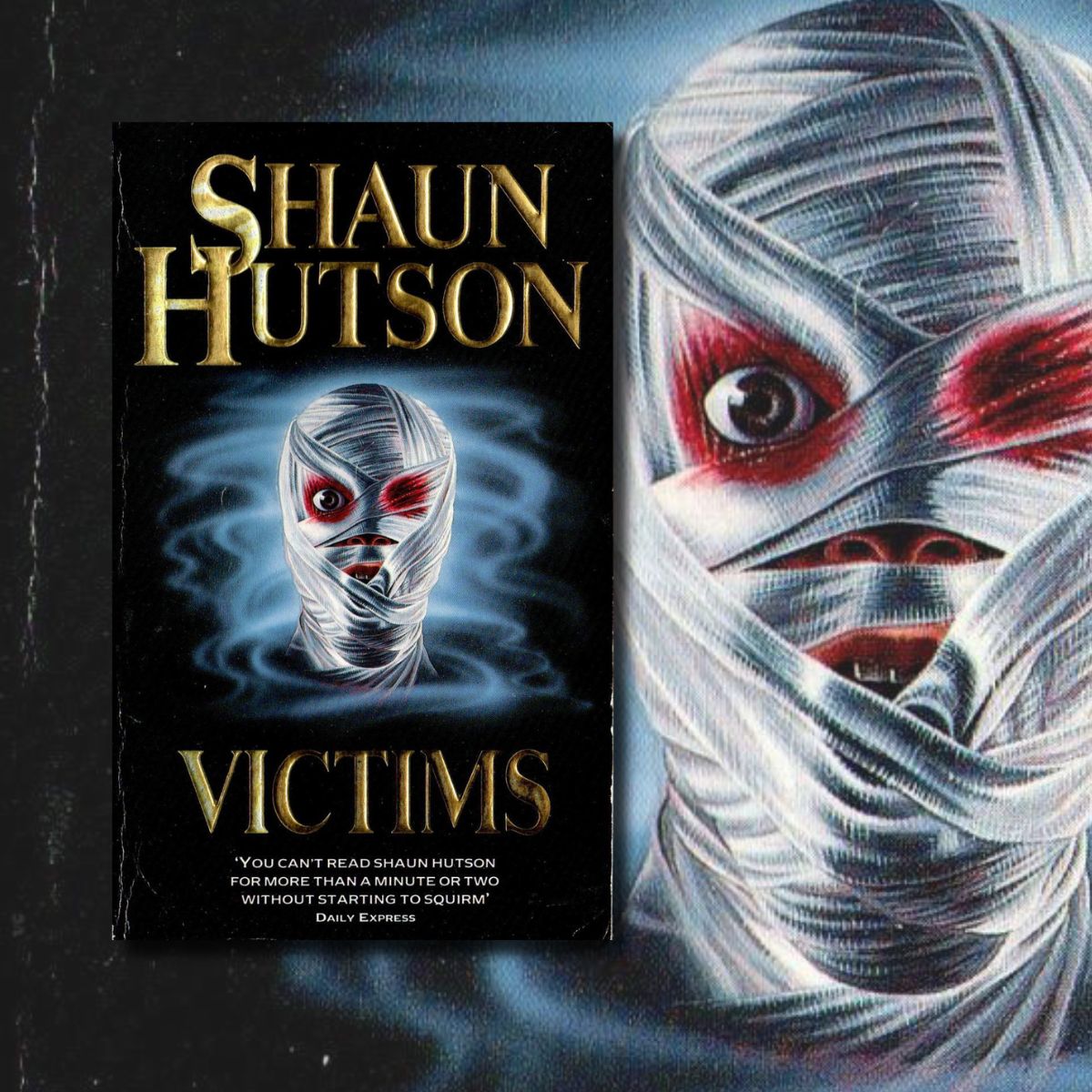HorrorPaperback's tweet image. Mark Taylor's cover art for the 1990 Sphere edition of Victims by Shaun Hutson.

#horror #horrorart #horrorcommunity #horrorfam