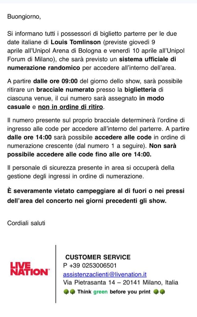louisfamilan's tweet photo. 🚨 È UFFICIALE le date italiane del How Did We Get Here? World Tour seguiranno la NUMERAZIONE CASUALE🚨 https://t.co/ELfe8TIb0i