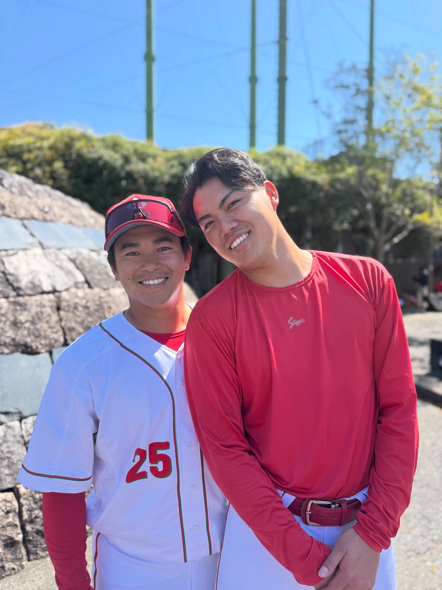 nissaybaseball's tweet photo. 《公式戦  結果》
4月8日(水)
第54回JABA四国大会
予選リーグ・3試合目
vs 三菱自動車倉敷オーシャンズ  ◯4-0
詳細な試合結果はこちら↓
https://t.co/XgCWKrUqj0
《今日のヒーロー》
(左)竹村…先制タイムリーを放つ👏
(右)真野…6回1安打無失点の好投👏 https://t.co/jSmO3Ddrs9