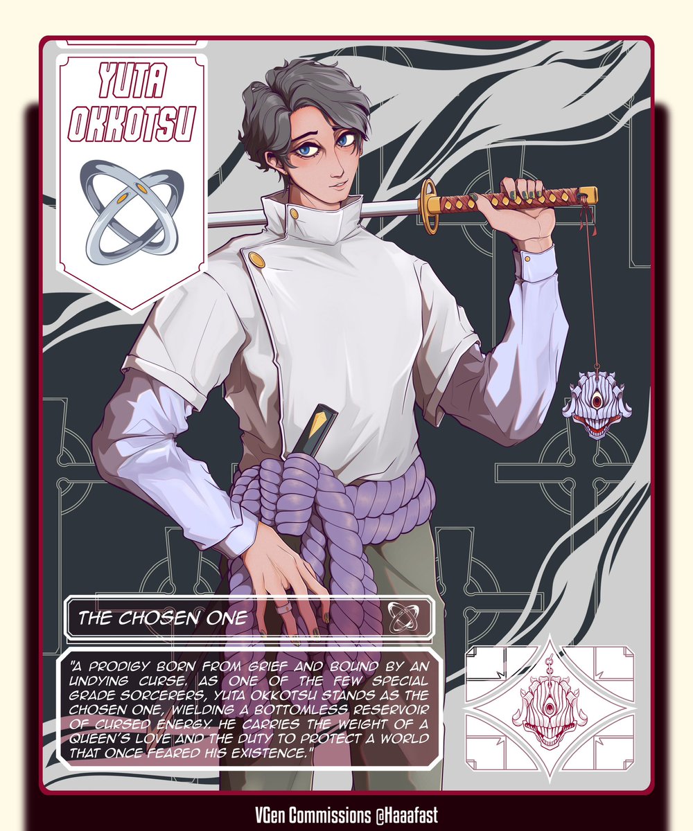 abandonednpc's tweet photo. Yuta Okkotsu | Anime card illustration

Commission are open!!! Feel free to hit me on DM 
#fanart #jujutsukaisen #carddesign #cardillustration #commissionart #nft https://t.co/MUAFCVlGpw