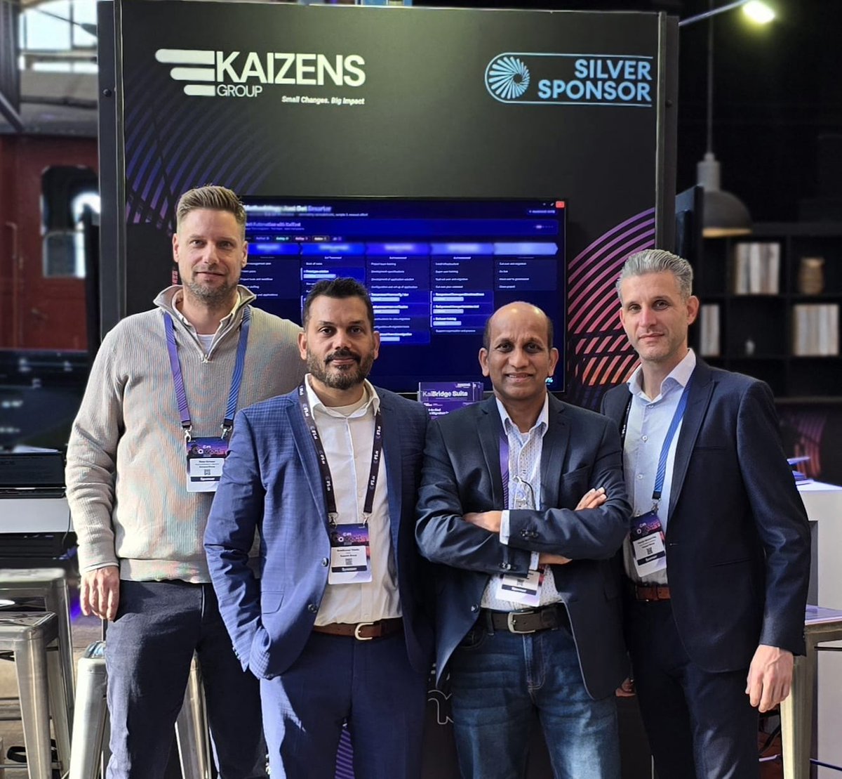 KaizensGroup's tweet photo. Proud to be a Silver Sponsor at #IFSConnect Benelux 2026! 🚀
📍 De Rijtuigenloods, 8 Apr
Excited to represent Kaizens Group, meet industry leaders &amp; explore how #IndustrialAI is reshaping asset intensive businesses smarter, faster, resilient. https://t.co/gl2OLlPnID
