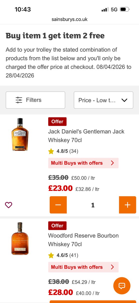 EmmaMorgan2014's tweet photo. @sainsburys hi sainsburys - is this buy one get one free? Your offer is confusing https://t.co/opTHDSXHZY
