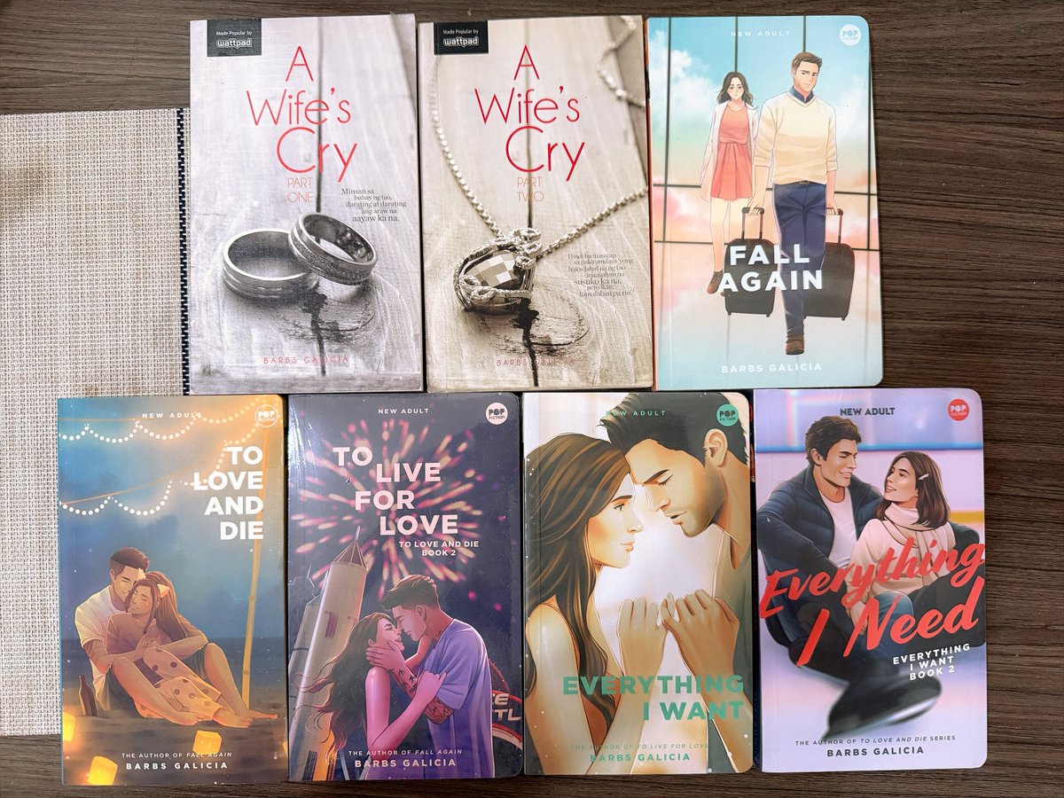 dearbarbs's tweet photo. Proof that I didn’t give up 🥹 

Say hi to all the Pop Fiction books I’ve written since 2014 (12 years??? 😳) + my newest release. 

Thank you for growing with me 🙏🏻🧡 https://t.co/OYEvZw9CIi