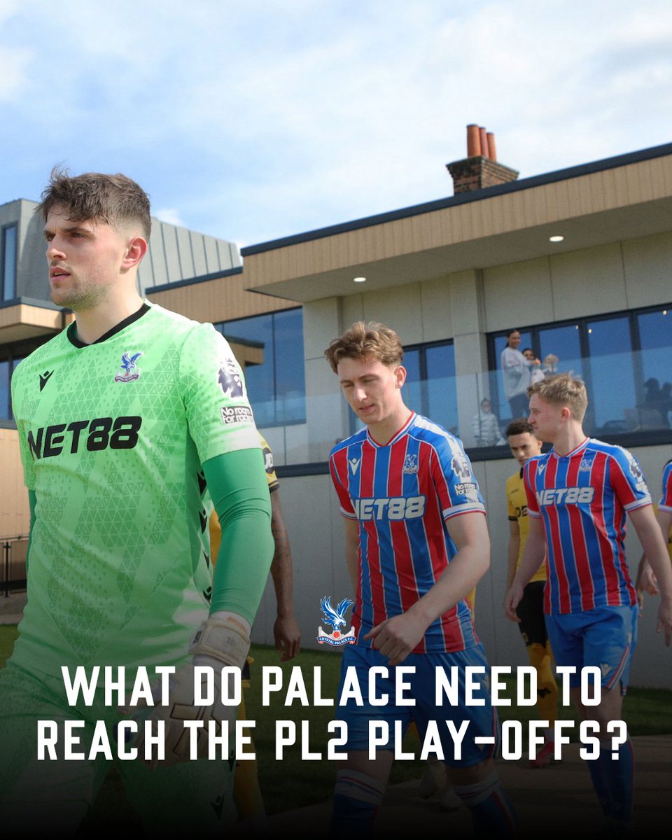 CPFCAcademy's tweet photo. One game remains in PL2! 💪

What do our Under-21s need to reach the elimination play-offs? 🤔

📖 https://t.co/Ce4z26ktQf

#CPFC | #PL2 https://t.co/bcjMpX7sqO