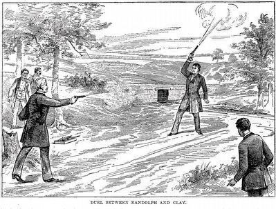 OTD in 1826 Henry Clay's duel with Sen. John Randolph that ended with the two shaking hands.