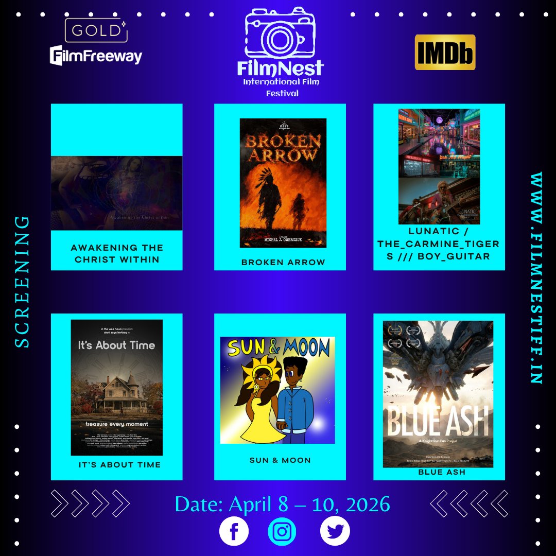FilmnestF's tweet photo. 📢 Ladies and gentlemen, we are delighted to announce that our official website now showcases remarkable projects.
🔗 Website: https://t.co/PfFcdhZGHz
👉 Direct Link: https://t.co/aRBbqwERAt
Event Date: April 8 – 10, 2026
#Screening #Event #FIFF https://t.co/dLDkG33a3G