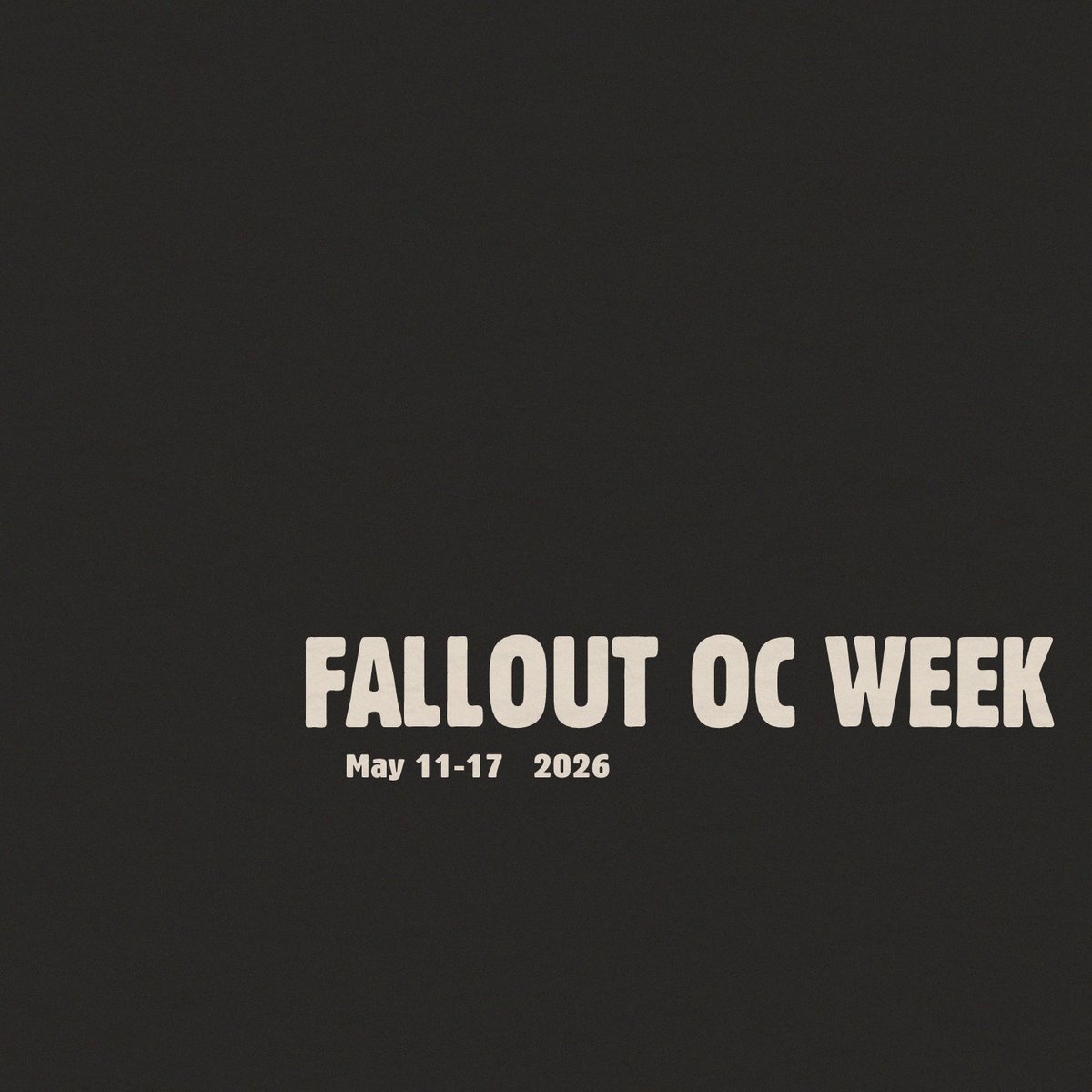Fallout OC Week 2026 tweet media