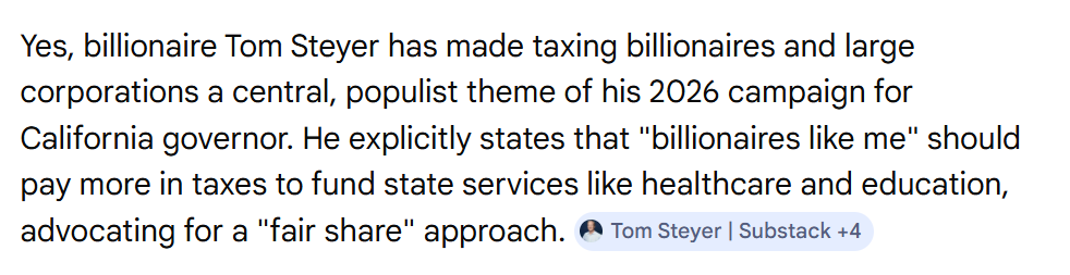 Tzunotic's tweet image. False. Steyer is the only one who denounced AIPAC. Swalwell and Porter are the Zionist. Steyer wants to tax billionaires to fund single-payer health care for all.