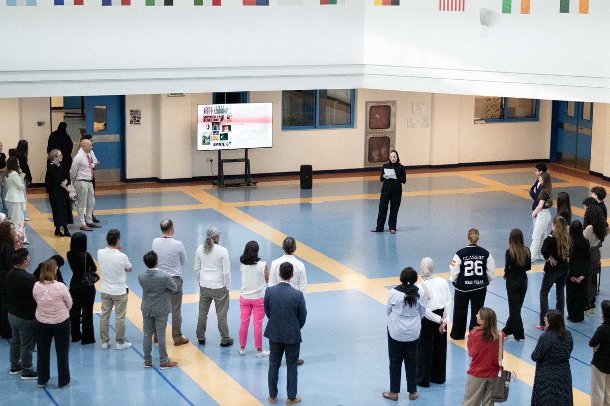 sekqatar's tweet image. Creativity in action at @sekqatar  🎨✨ Our DP2 students shared powerful final works—an IB milestone showcasing identity, reflection &amp;amp; artistic voice. Proud of their journey &amp;amp; what they’ve created 🌍 #SEKQatar #IBDP