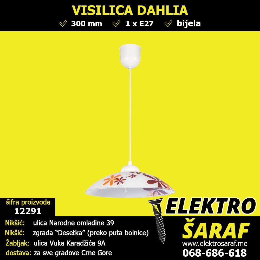 ELEKTROSARAF's tweet image. 🟡 VISILICA DAHLIA 🟡
tinyurl.com/4s44ta48
#visilica #visilice #luster #lusteri #DAHLIA #bijela #rasvjeta #Nikšić #Žabljak #CrnaGora #elektromaterijal #elektro #rasvjeta #LEDrasvjeta #šrafovskaroba #brave #alati #boje #lakovi #ulja #maziva #vodovod #ELEKTROŠARAF #TRGOTEHNA