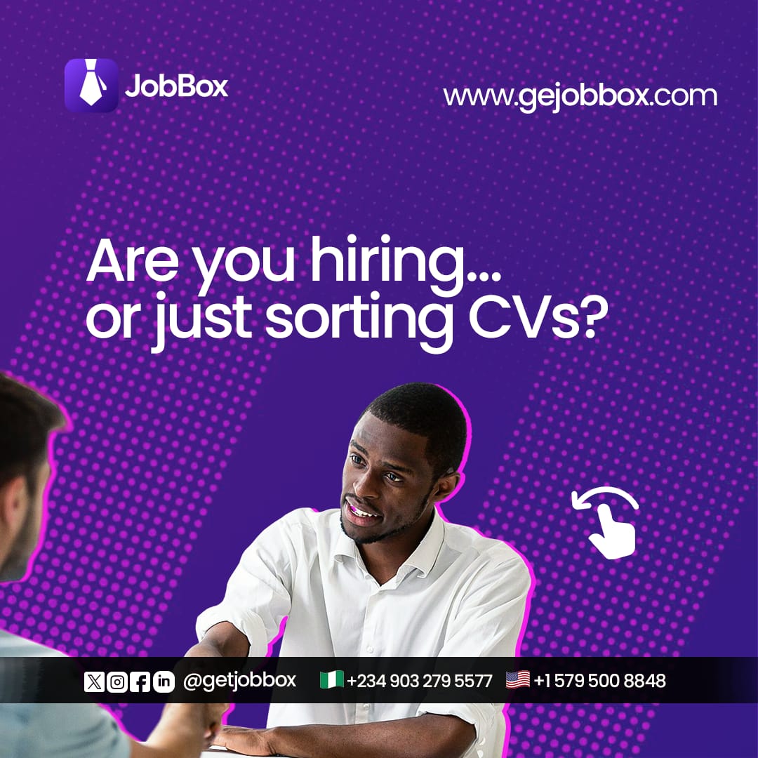 JobBoxAI's tweet photo. If your hiring takes 14 days, your "top" candidate is actually your 4th choice.

The real #1 already signed elsewhere while you were manually scrolling through 500 CVs. Slow isn't thorough; it's expensive.

Hire with precision at https://t.co/x4so4dFD2f https://t.co/HcHuTZ5BiM