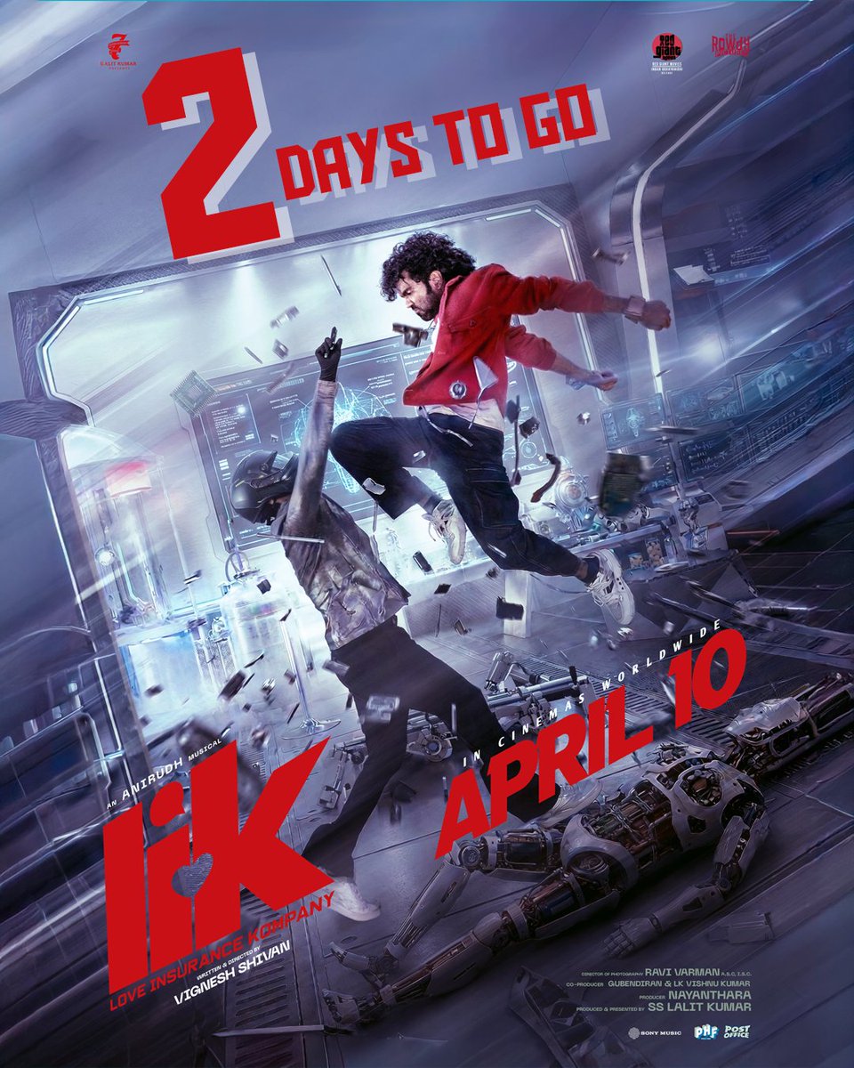 It’s a ‘Vibe Vassey’ Knockout 🦾

A #Wikki Original 🎬
#LIKFromApril10 #LoveInsuranceKompany

An <a href="/anirudhofficial/">Anirudh Ravichander</a> musical 🎵 

<a href="/pradeeponelife/">Pradeep Ranganathan</a> #VigneshShivan <a href="/anirudhofficial/">Anirudh Ravichander</a> <a href="/IamKrithiShetty/">KrithiShetty</a>
<a href="/iam_SJSuryah/">S J Suryah</a> #RaviVarman 
<a href="/iYogiBabu/">Yogi Babu</a> <a href="/Gourayy/">Gouri G Kishan</a> <a href="/PradeepERagav/">Pradeep E Ragav</a> #Gubendiran