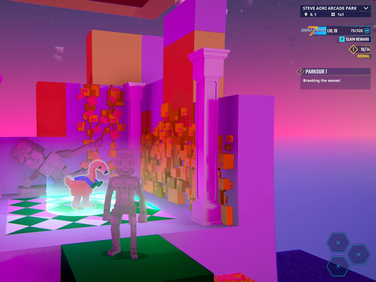 kayaeur's tweet photo. Found the flamingo in The Sandbox Season 7. Couldn’t leave without a pic. @TheSandboxGame  https://t.co/tbtV2lzMbx #Season7 https://t.co/iojHUdHeNO