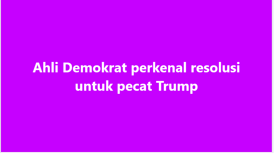 SinarOnline's tweet photo. Ahli Demokrat perkenal resolusi untuk pecat Trump

Ahli Demokrat Dewan Perwakilan Amerika Syarikat telah memperkenalkan  resolusi untuk memecat Presiden Donald Trump di bawah 13 perkara.

ARTIKEL: https://t.co/3cjLmovy7g

#SinarHarian  #global  #pecat  #Trump
