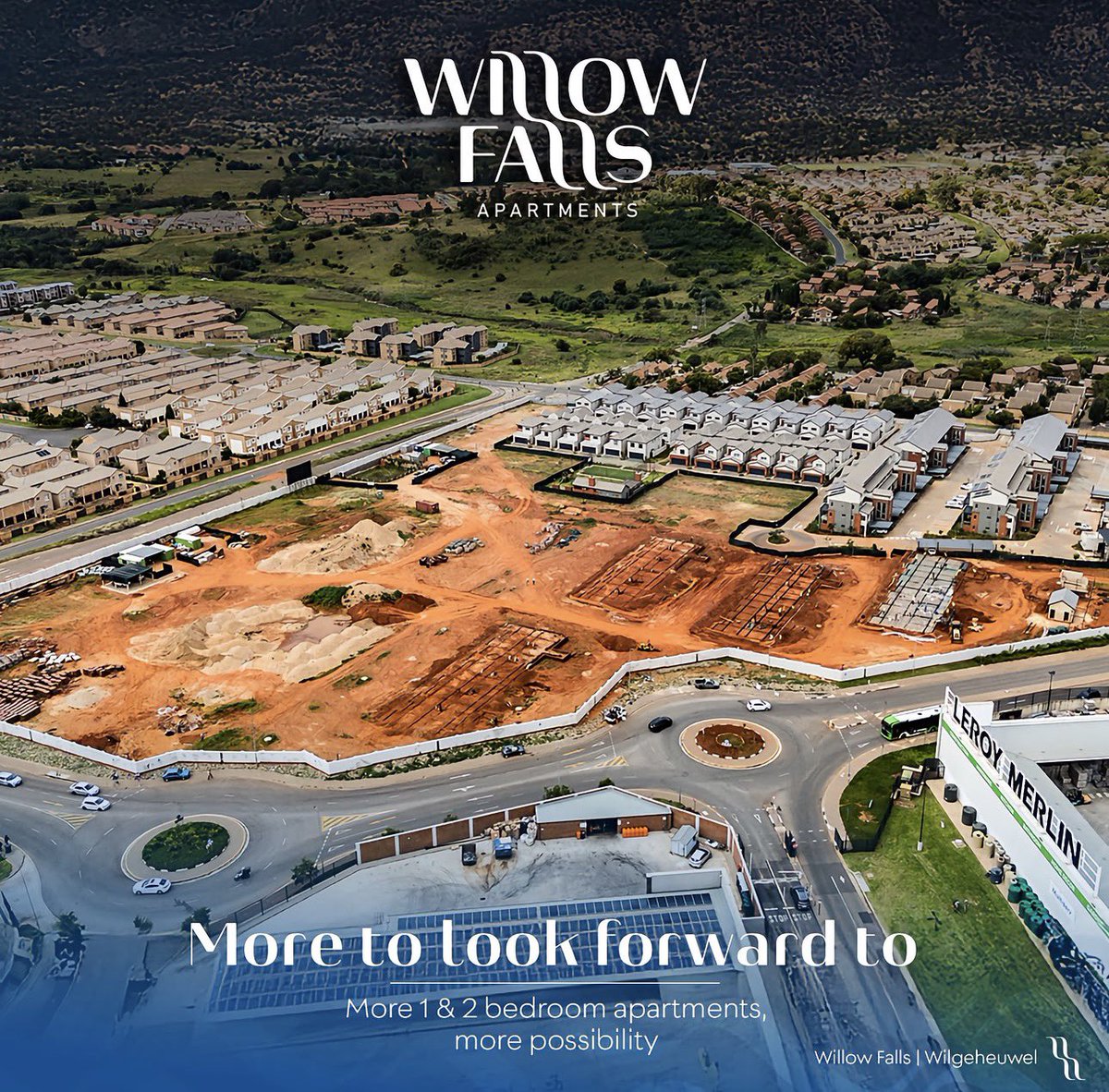 DBM_Arch's tweet photo. More to look forward to at Willow Falls.

New 1 &amp; 2 bedroom apartments now selling from R840 000 in Wilgeheuwel, Roodepoort.

Secure estate living.
Modern design.
Lifestyle amenities that elevate everyday living.

Overflowing with Possibilities. https://t.co/vjveKVxuBu