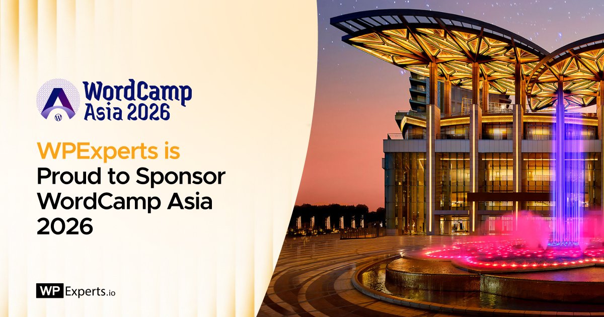 wpexpertsio's tweet image. ⏳ 1 day to go! Proud to sponsor WordCamp Asia 2026 🎉

3,000+ attendees. 50+ speakers. 90+ sponsors. 
The future of WordPress starts tomorrow 🚀

🔗 wpexperts.io/blog/wpexperts…

#WCAsia #WordPress #WPExperts #WordCampAsia
