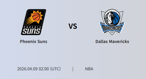 mariocapCh's tweet photo. Phoenix Suns vs Dallas Mavericks

2026-04-09 02:00 UTC

The expected game flow suggests a matchup between two offensively skilled teams with slightly different tempo preferences. Phoenix may attempt to slow the game and...

Read More MARIOCAP TIPSTER
https://t.co/aUhPDFX9Hu https://t.co/VSY56TfGq6
