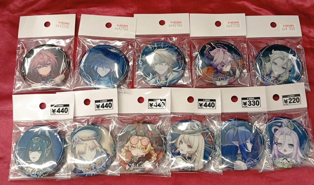 入荷情報】 原神 月夜の叙事詩 缶バッジ ドゥリン フリンズ ファルカ