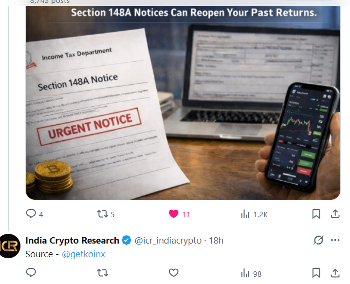 India Crypto Research tweet media